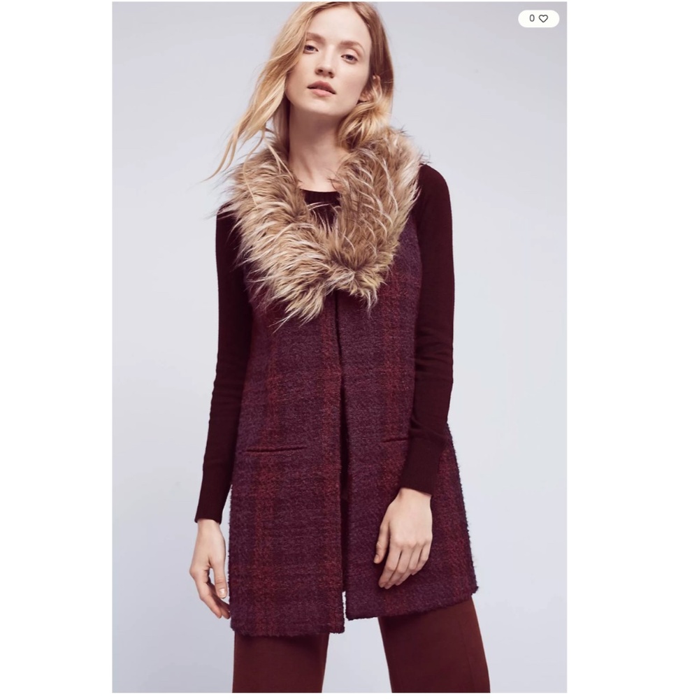 New - Anthropologie Sanctuary  Yannah Plaid Vest - Size S